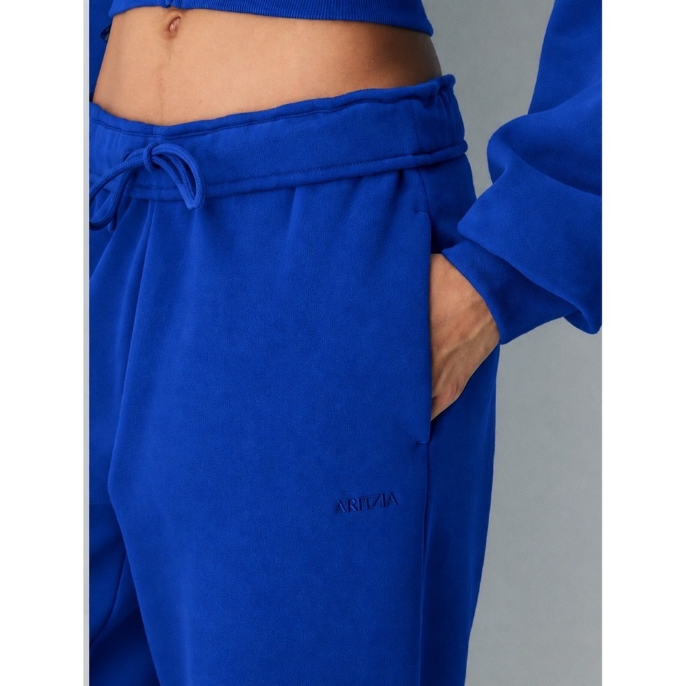 Aritzia Tna Sweatfleece Mega Fit Sweatpants Blue Joggers Size M FFS 99-06-48780